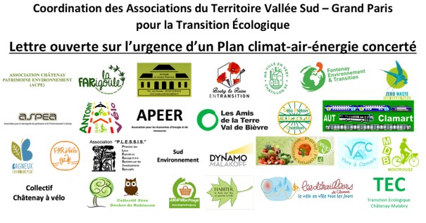 Lettre ouverte sur l’urgence d’un Plan climat-air-énergie concerté pour le Territoire Vallée Sud - Grand Paris